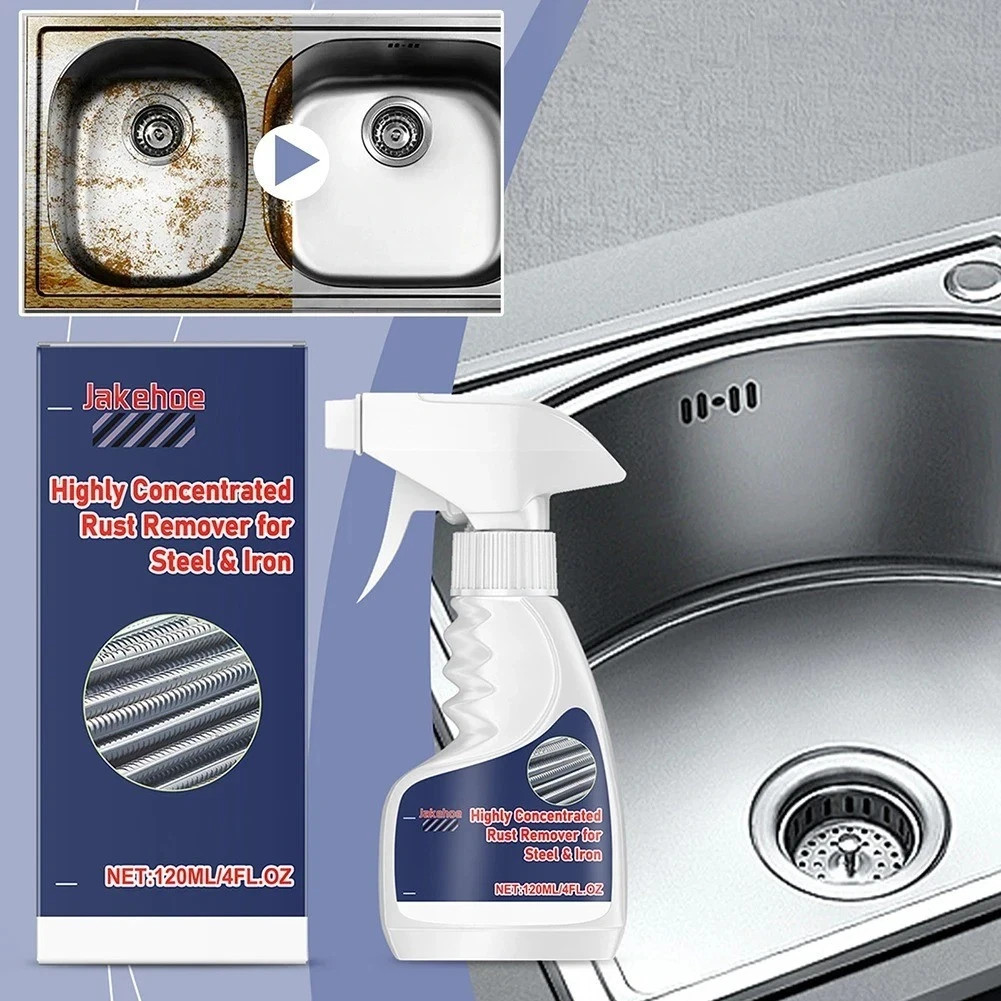 New Heavy Duty Rust Removal for Metal,Multipurpose Rust Remover Spray,Stainless