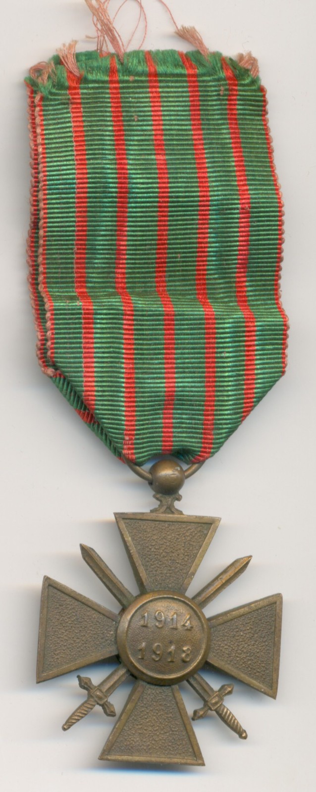 WWI French Croix De Guerre Medal 1914-1918 3 Star
