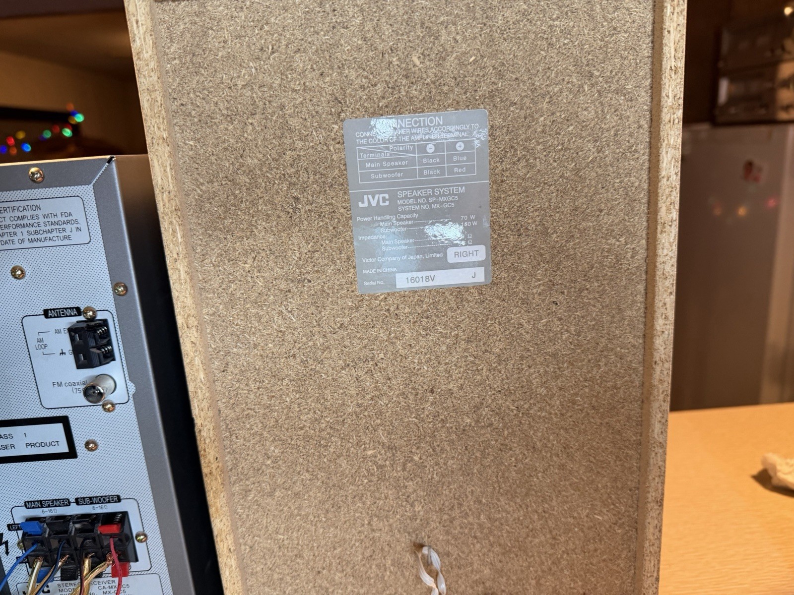 VTG JVC MX-GC5 CA-MXGC5 COMPACT STEREO SYSTEM AUX/USB/AM/FM 460W @ 6Ω W/ REMOTE!