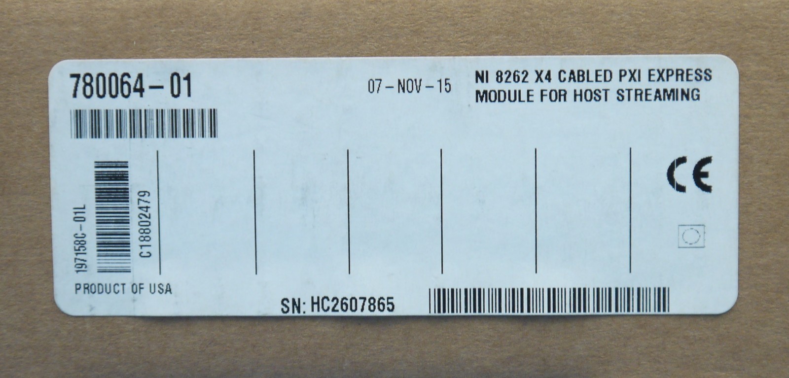 National Instruments NI 8262 (197158C-01L) Expansion Module (Open Box)