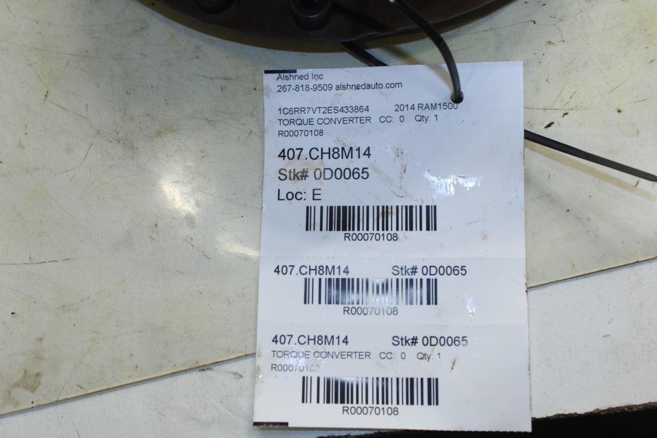 2013-2017 RAM 1500 Crew Cab Laramie 5.7L Automatic Transmission Torque Converter