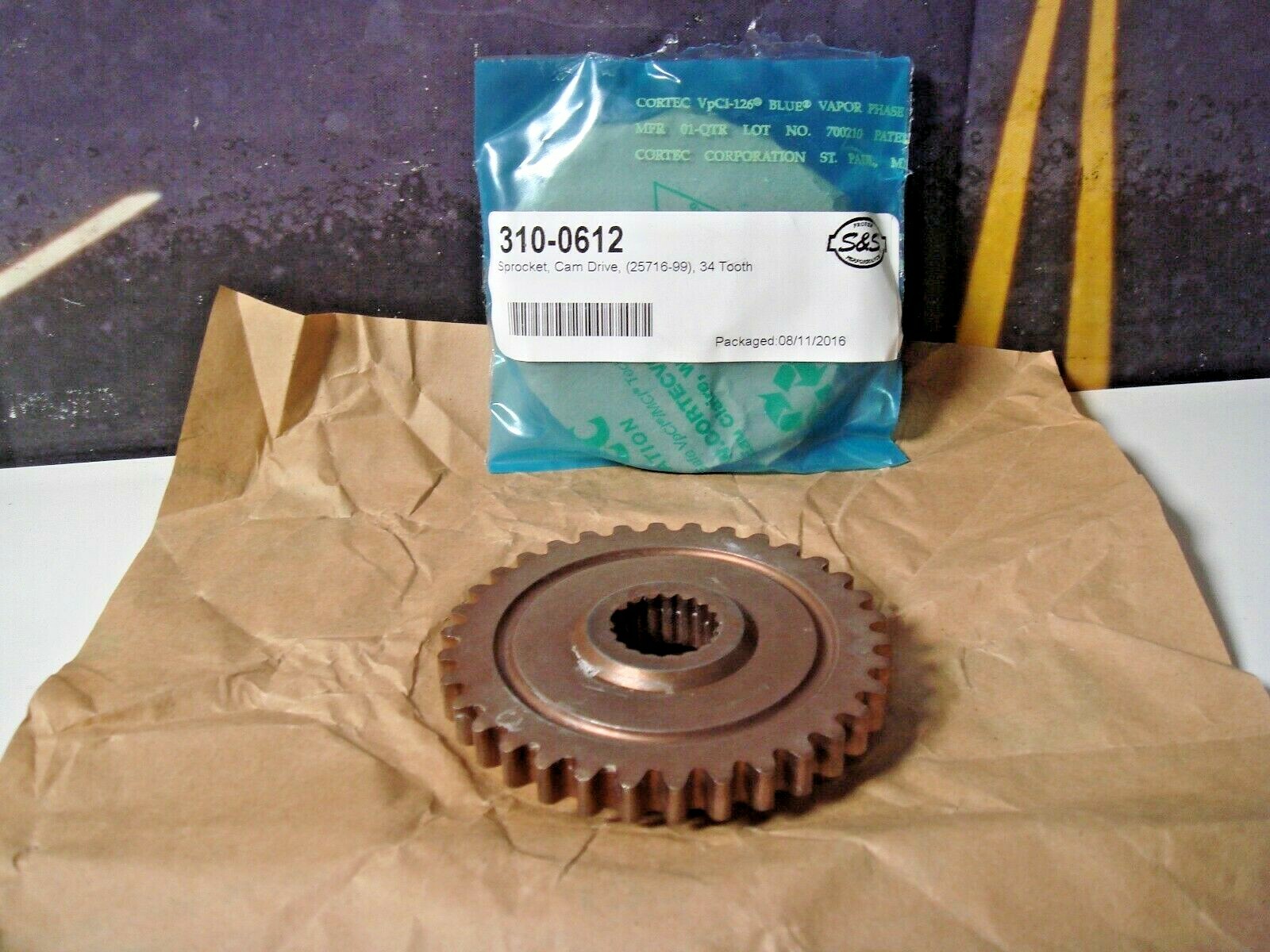 Harley TC (3) Cam Drive 34 Tooth, Primary Chain, Crank Sprocket S&S Cycle S4