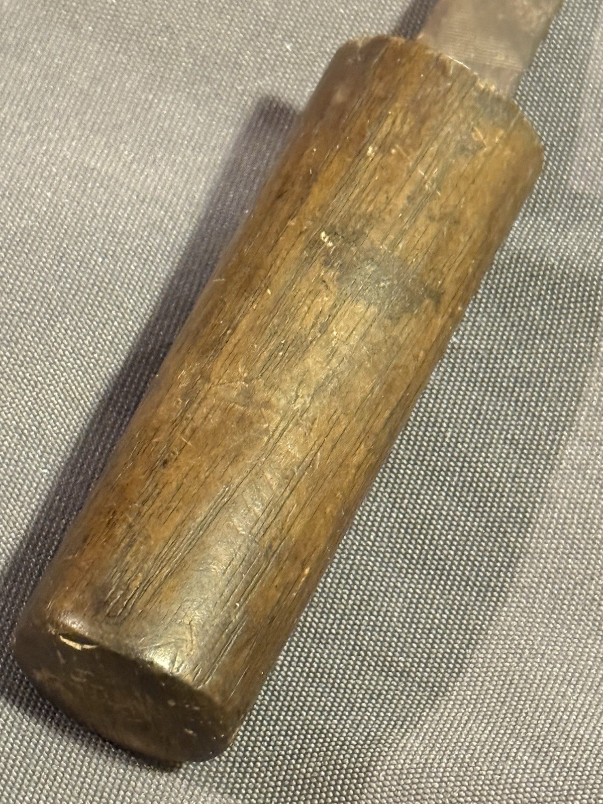 Antique Folk Art Rat Tail File Forged Knife Shank yankee ingenuity