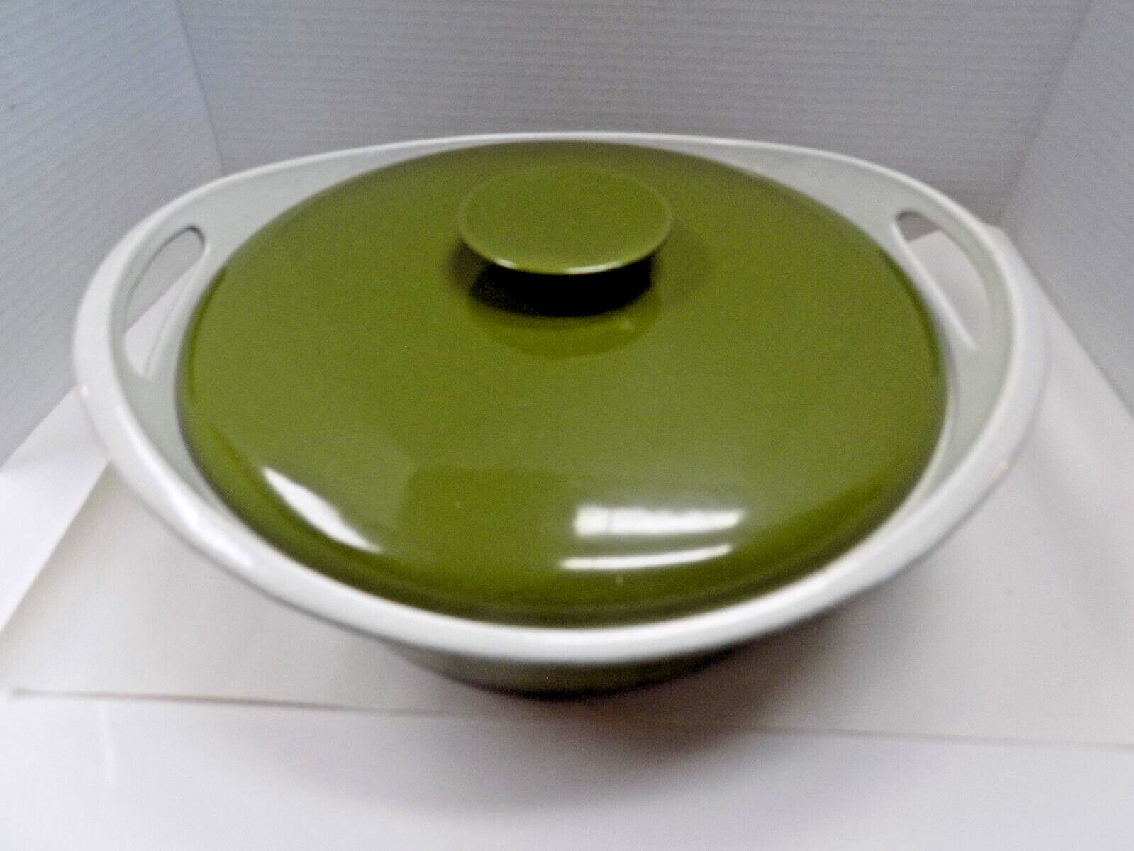 Rare MCM COPCO Denmark 4 qt Iron Enamelware Roaster Dutch Oven Pot Michael Lax