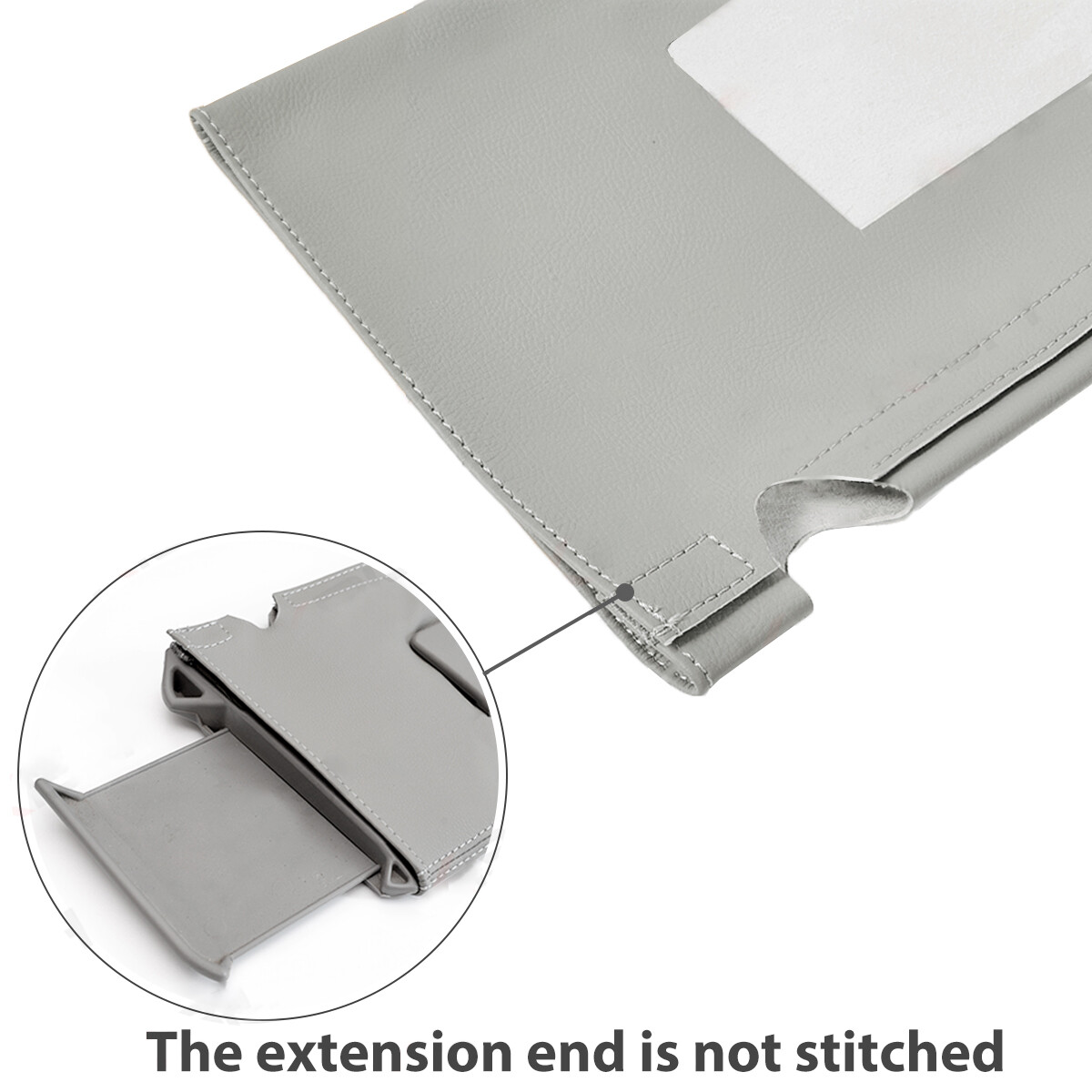 2pcs Fits 1995-1999 Tahoe Suburban Yukon Sun Visor Leather Cover Trim Gray KBH