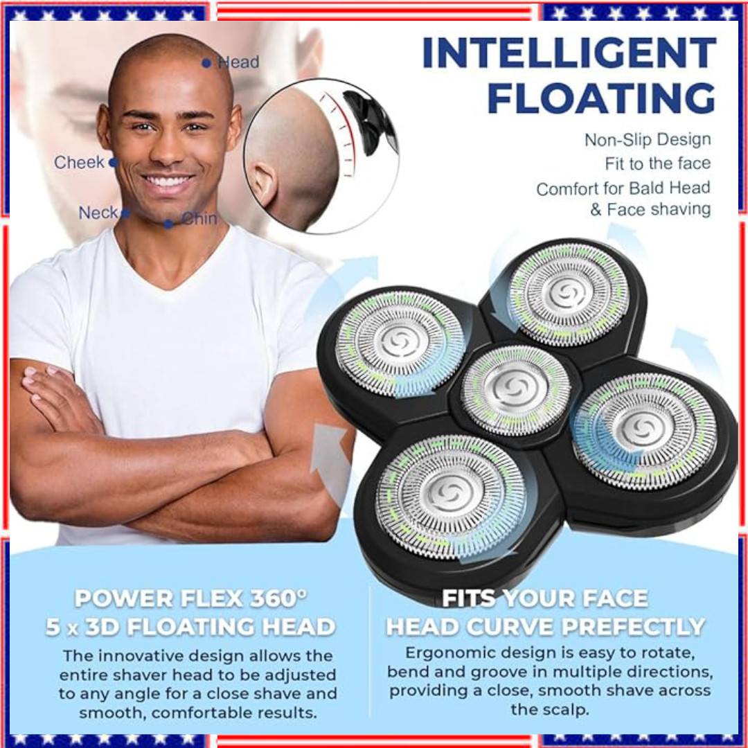 3 PACK Replacement Blades for Freebird Flex Series Head Shaver For Bald Men Set