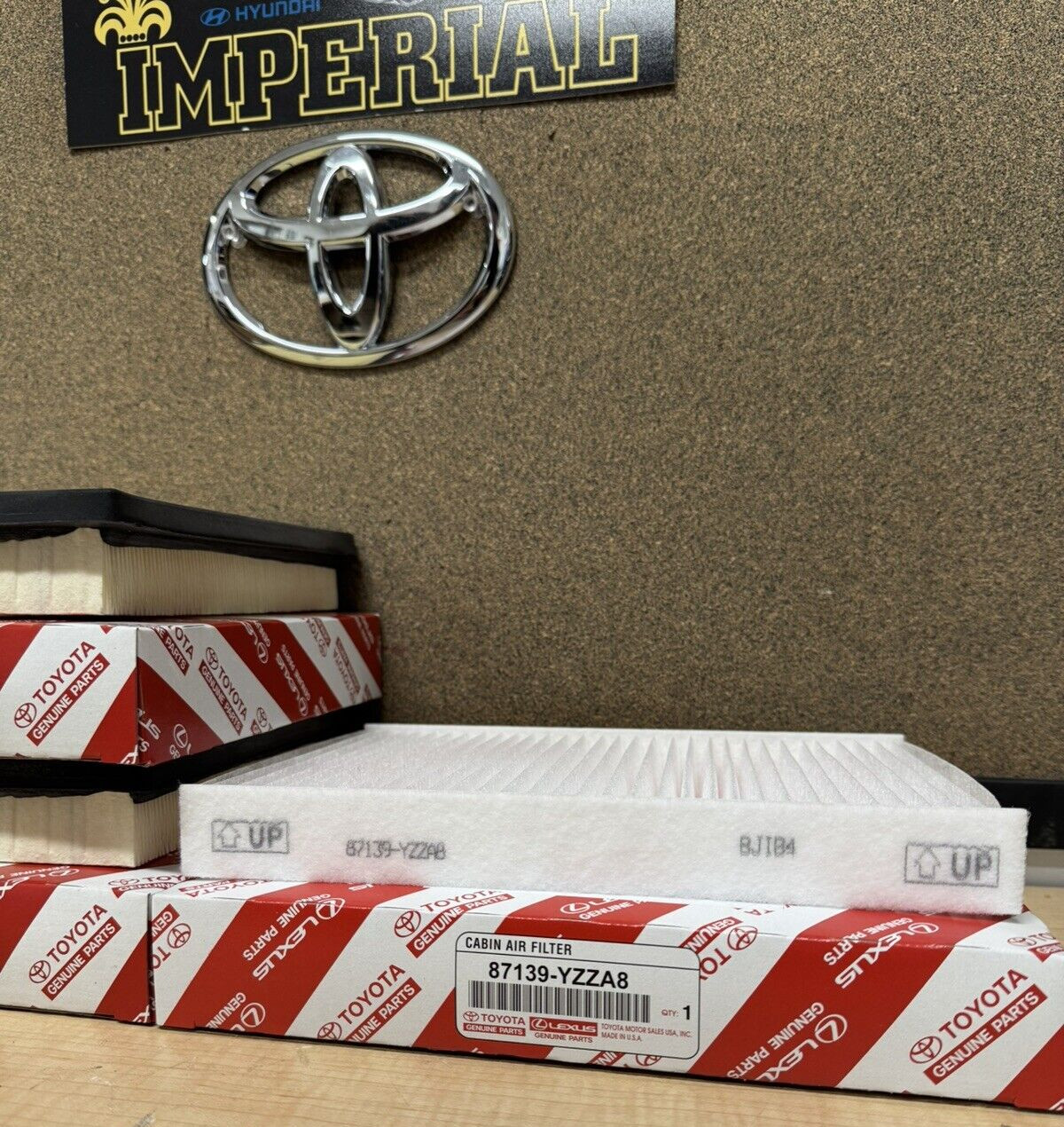 2022-2025 TOYOTA TUNDRA GENUINE OEM ENGINE AIR FILTERS (2) AND CABIN FILTER