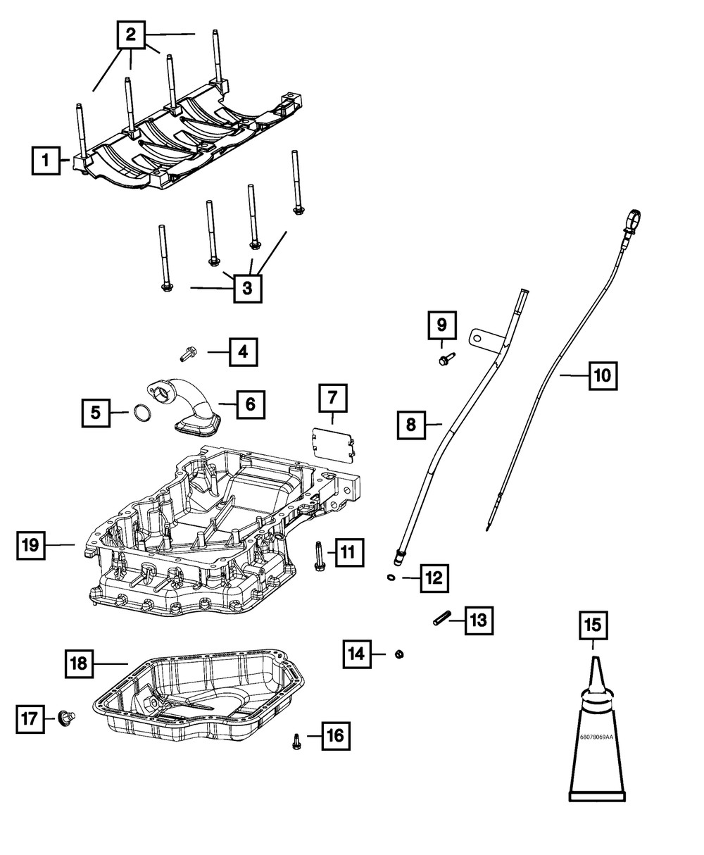 Genuine Mopar Oil Drain Plug 06513414AA