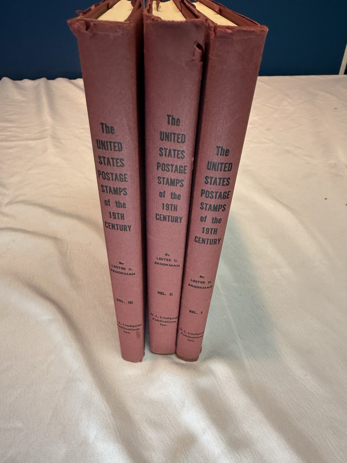 The United States Postage Stamps of the 19th Century – Brookman SIGNED 3 Vol Set