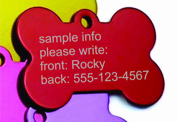 CUSTOM Laser ENGRAVED PERSONALIZED PET TAG ID DOG CAT NAME TAGS DOUBLE SIDE