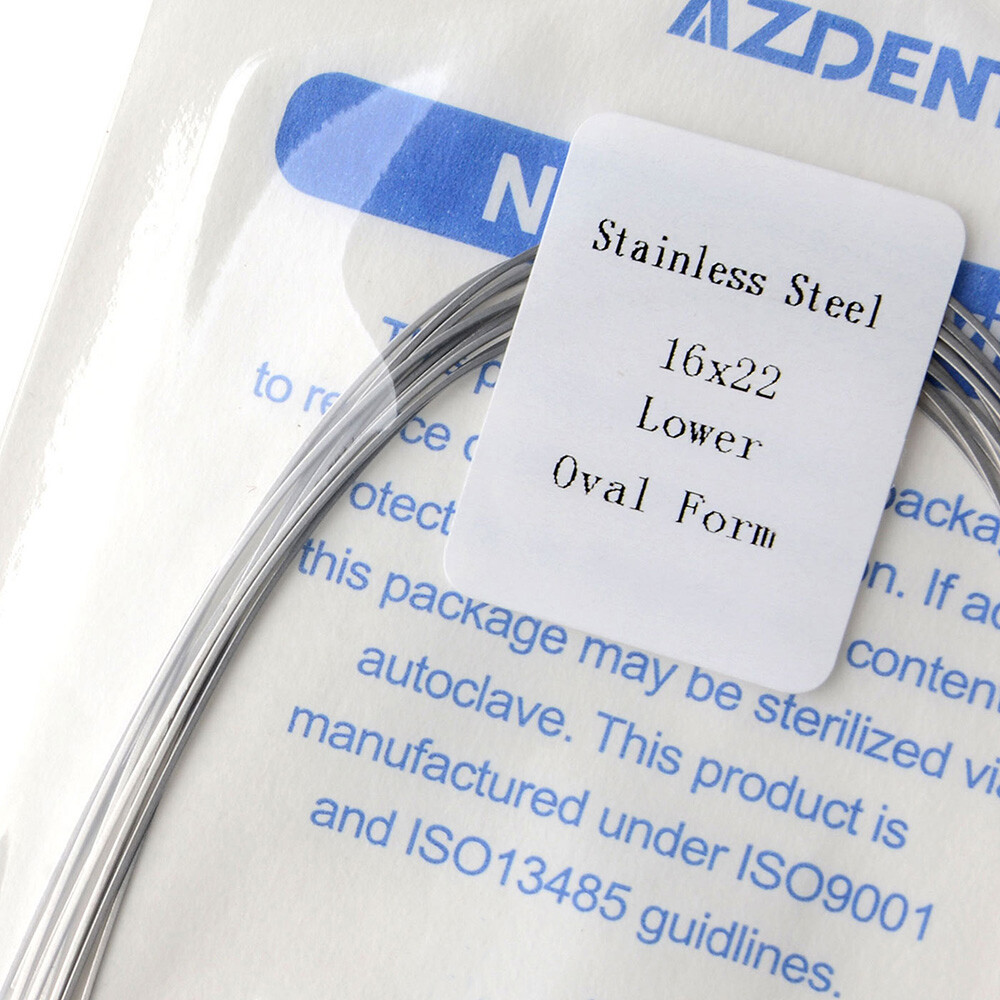 AZDENT Dental Orthodontic Arch Wire Stainles Steel Rectangular Ovoid/Nature Form
