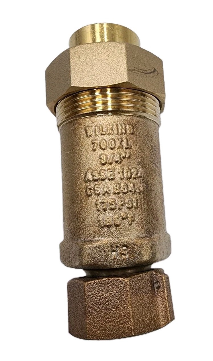 Zurn Wilkins 1UFMX34UF-700XL Dual Check Valve Outlet 3/4" FNPT / Inlet 1" FMTC