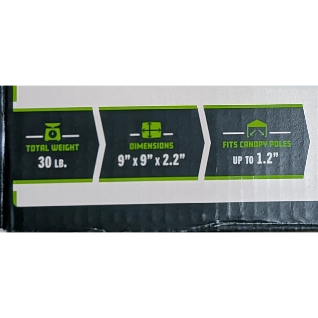 Canopy Weights, Quest, Qty 4 Total Weight 30 lbs