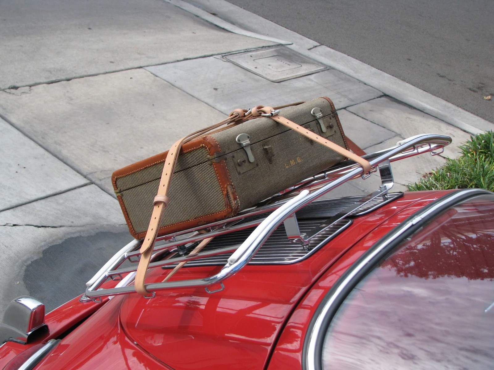 Leather Luggage Straps PORSCHE 356 Leitz Lietz Vintage Trunk Rack Hand Made BRN