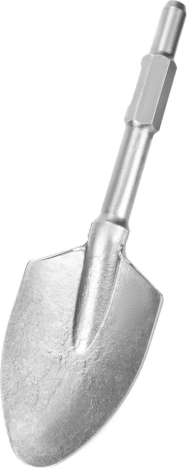 Demolition Hammer Clay Spade Scoop Shovel Bit Spline Shank Hex 1-1/8" Shovel