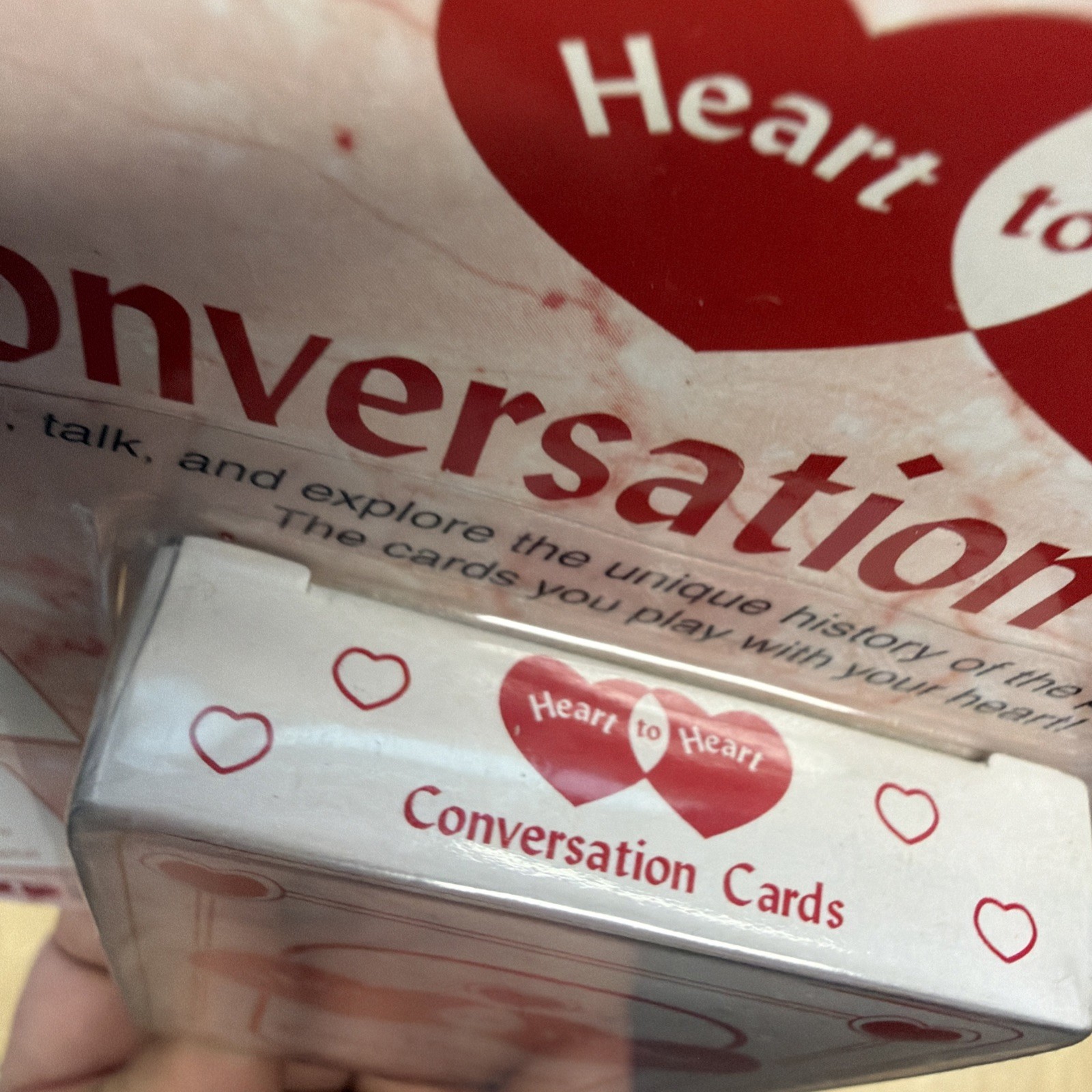 Vintage 2000 Heart To Heart Conversation Card Game Teen to Adult GAME SEALED NEW