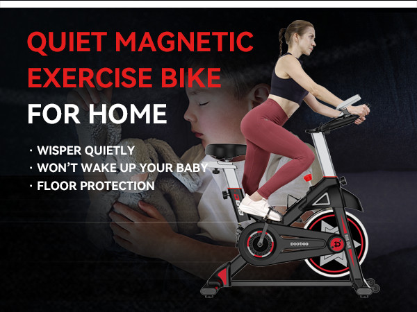 Fitness Exercise Bike Indoor Cycling Stationary Bike Home Cardio Workout Bike