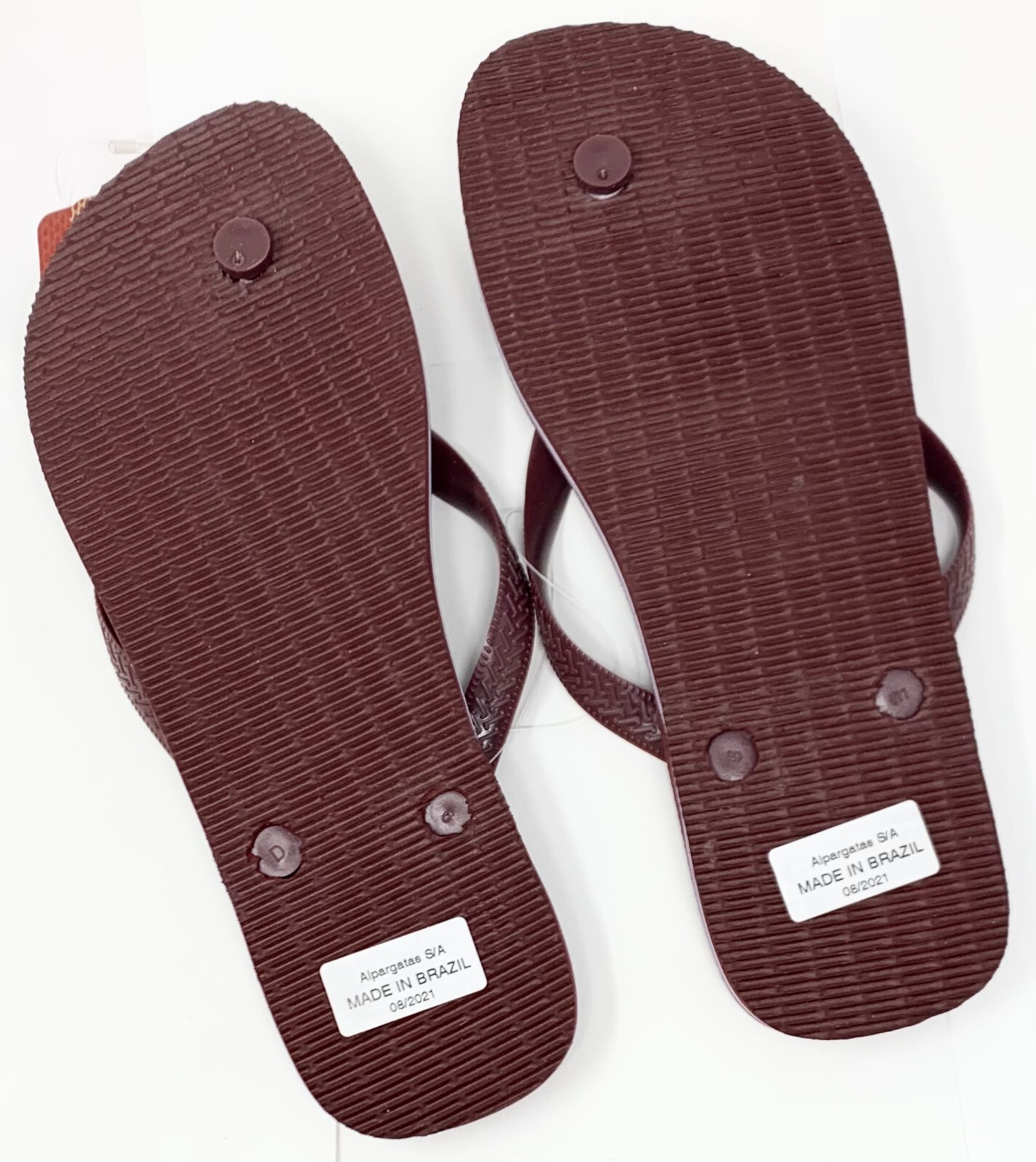 Original HAVAIANAS Mens Brazil Beach Pool Flip Flops Grape Wine Purple 11 12 M