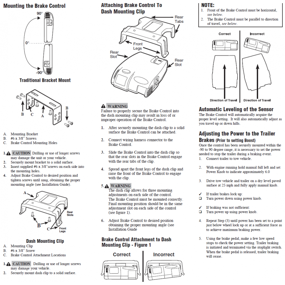 Economy I-Stop Brake Control w/ 7-Way RV Wiring For 03-22 Chevy Express Savana