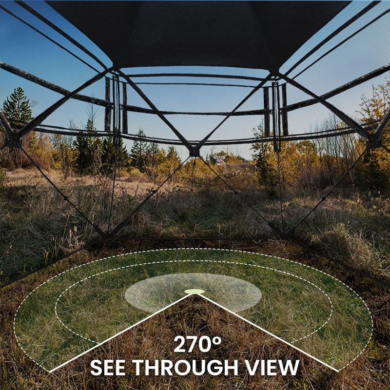 NEW!! VisX/VisMax 270 Degree See Through Pop Up Hunting Blind
