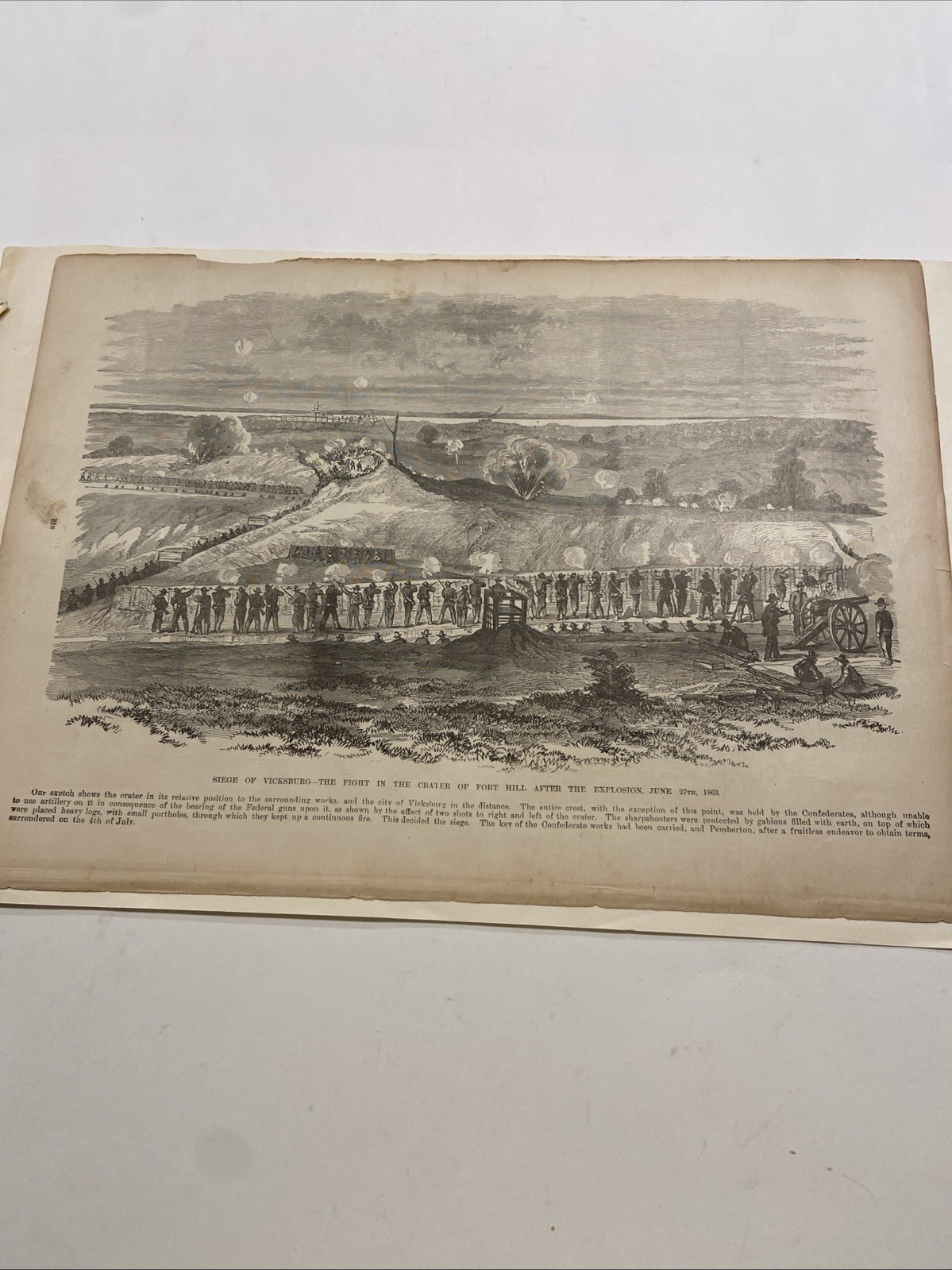 4 Civil War Print Sketches By A. B. Davies