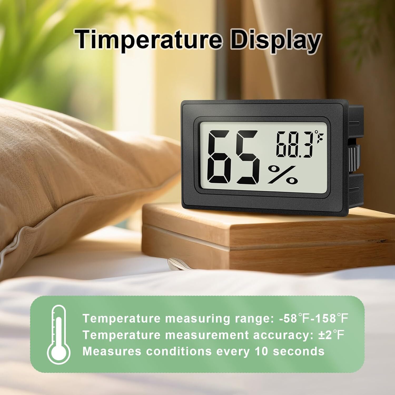 Mini Digital LCD Thermometer Hygrometer Humidity Temperature Meter Indoor Tester