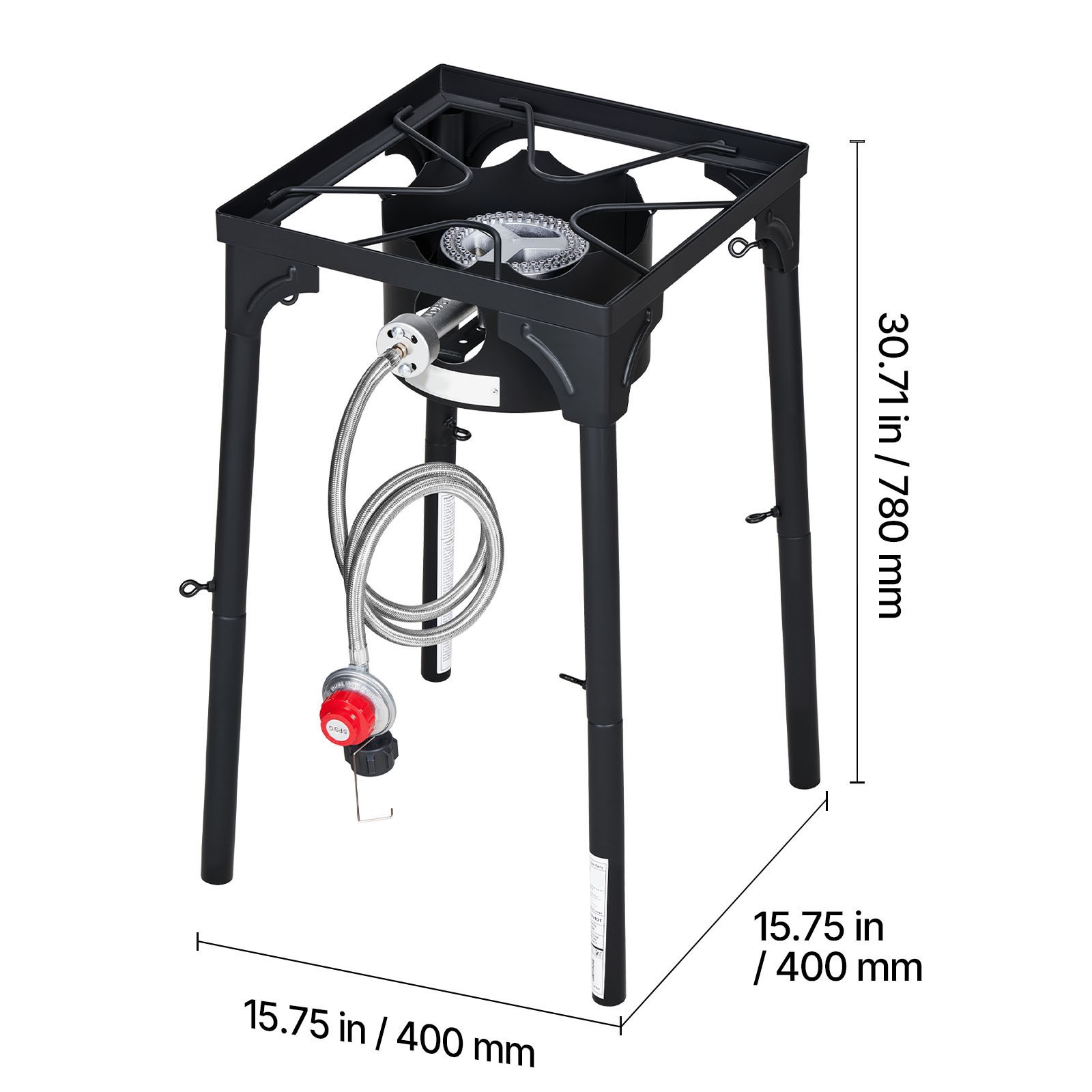 Uimoso Single Burner Propane Gas Stove 100000 BTU Outdoor Cooker for BBQ Camping