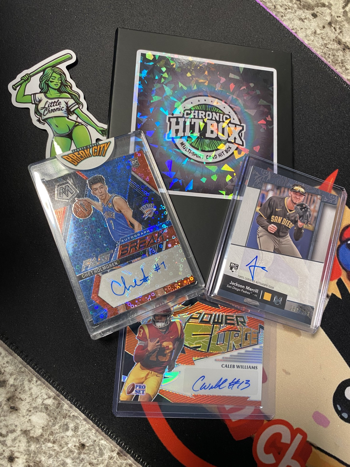 CHRONIC HIT BOX -SEALED MULTI-SPORT CARD BOX OF 1-4+ CARDS INSIDE! NBA MLB NFL!!