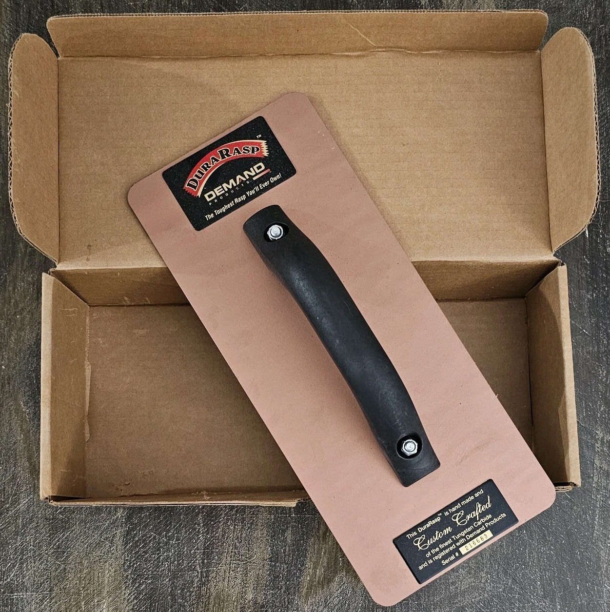 NIB Demand Products DURARASP 6X14 12Grit Tungsten Carbide Rasp EIFS Foam Stucco