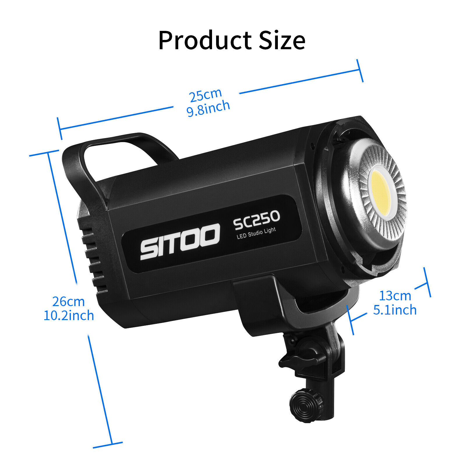SITOO 250W LED Video Light Spotlight Lamp Studio Lighting Photography Remote