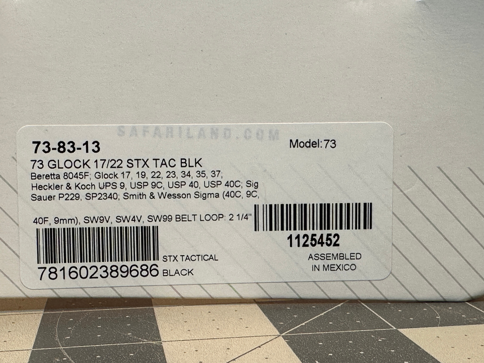 Safariland 73-83-13 Adjustable Angle Double Magazine Pouch: GLOCK 17 22 + MORE