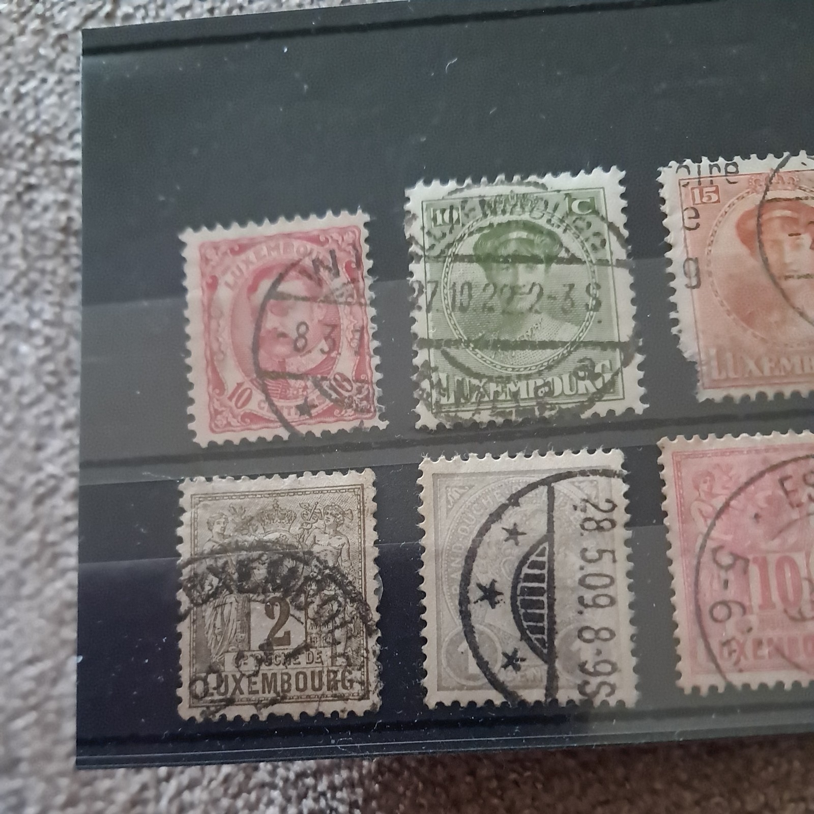 LUXEMBOURG OLD STAMPS x 7