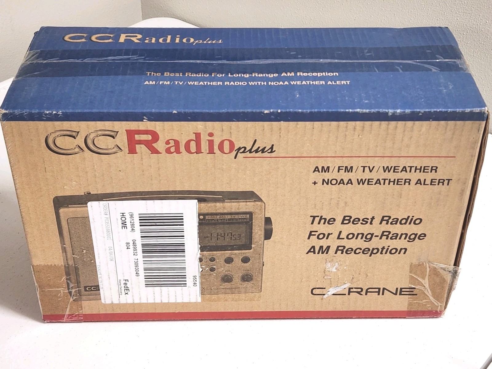 C.Crane CC Radio Plus Am/Fm/Tv Weather + NOAA Alert Radio (NOS)
