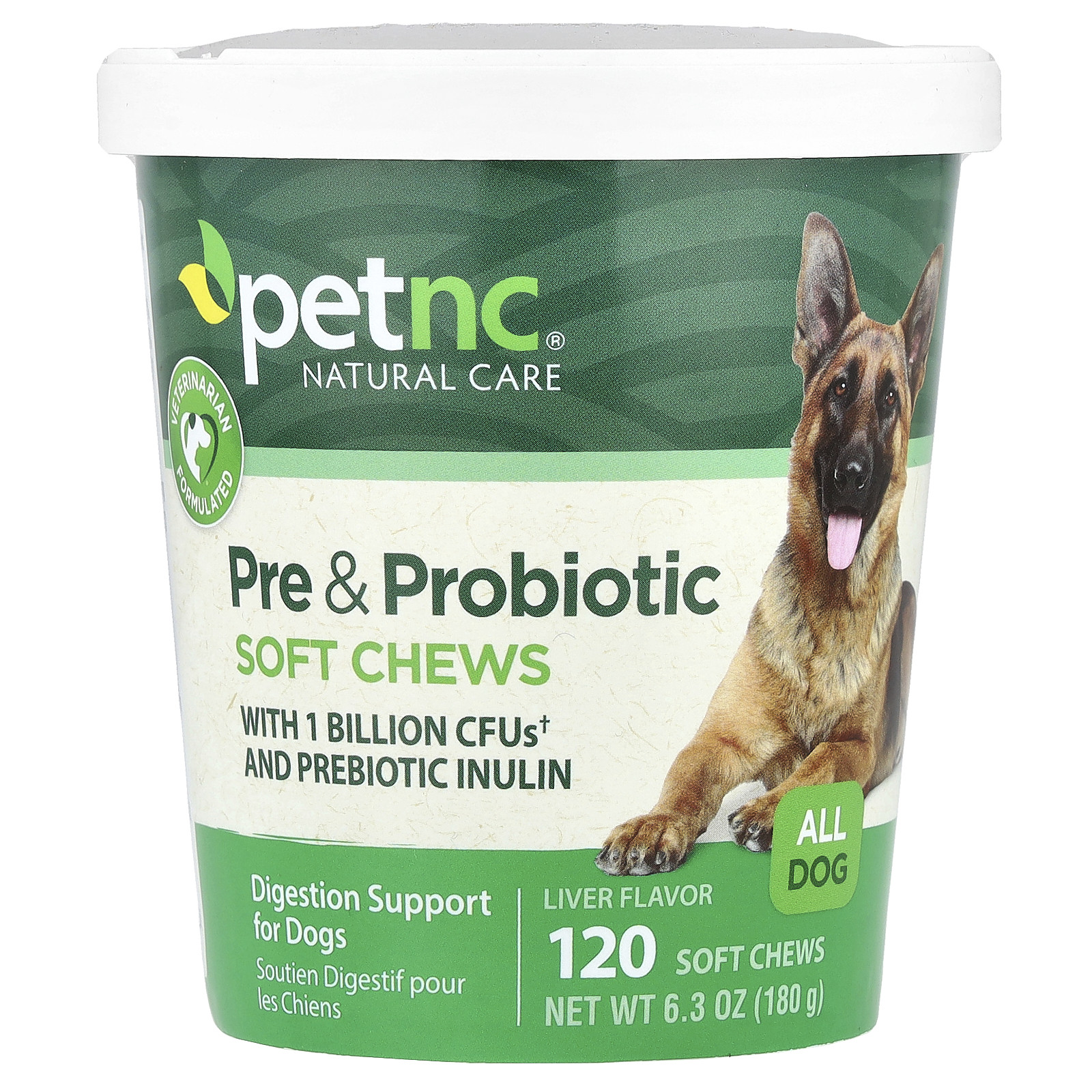 Pre & Probiotic Soft Chews, All Dog, Liver, 120 Soft Chews, 6.3 oz (180 g)