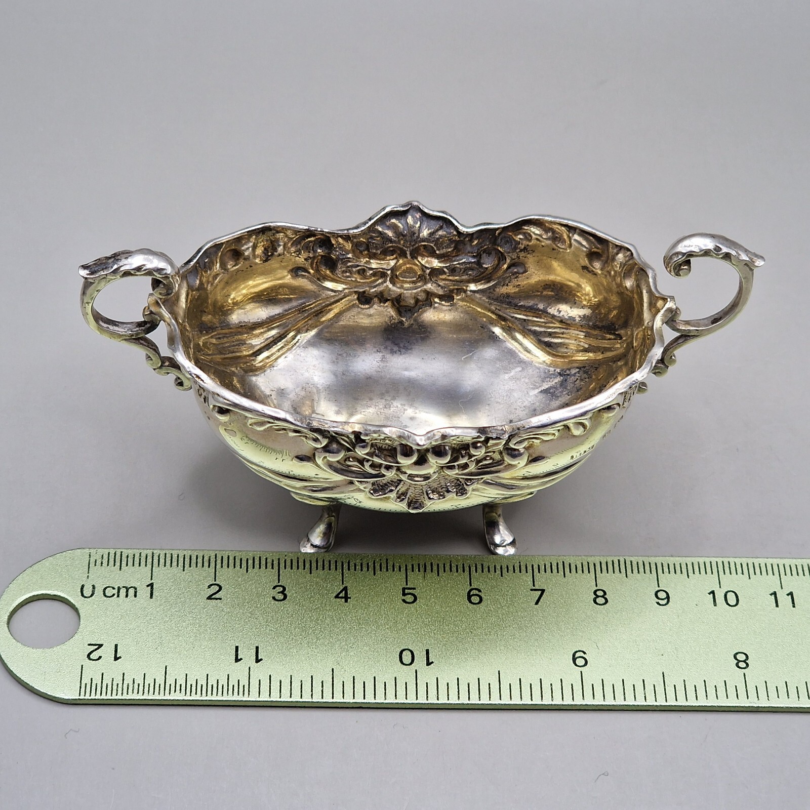 Antique Sterling Silver Salt Cellar by Henry Matthews 1906