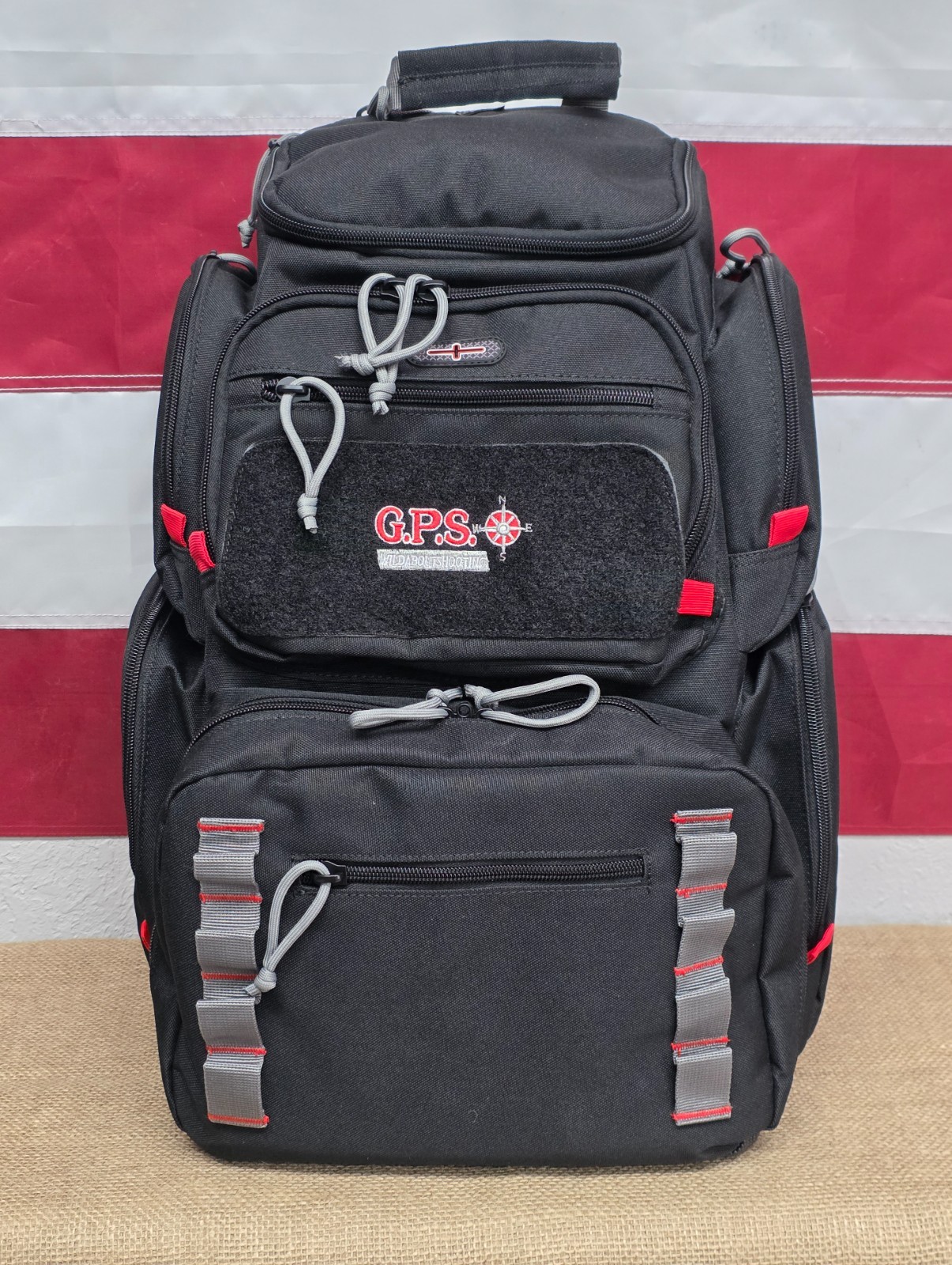 GPS Pistolero Range Backpack For Handguns, MOLLE, Black #GPS-1712BPB