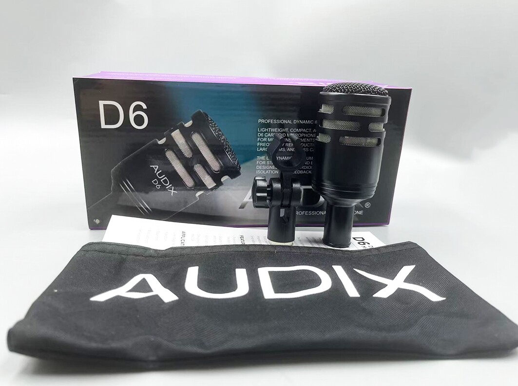 Audix D6 Cardioid Wired Dynamic Microphone free shipping New