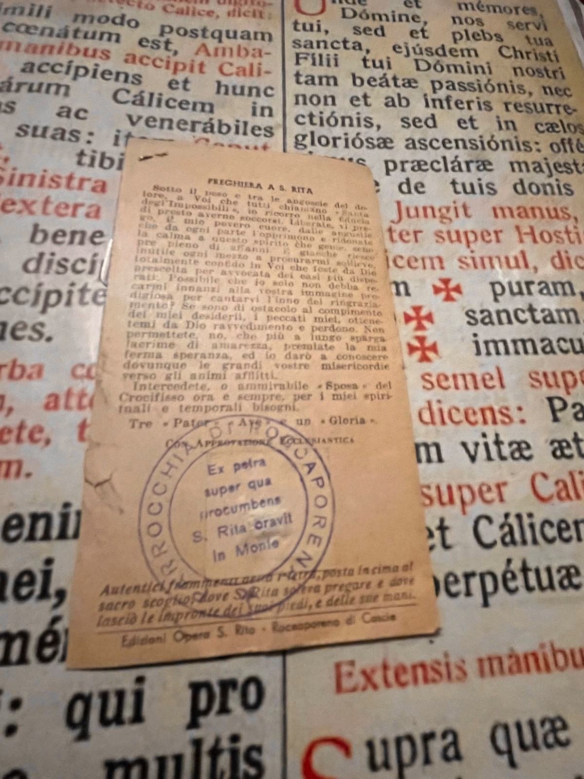 RARE SPECIAL RELIC / EX-VOTO S. Rita : stunning with Sterling Silver heart !!!