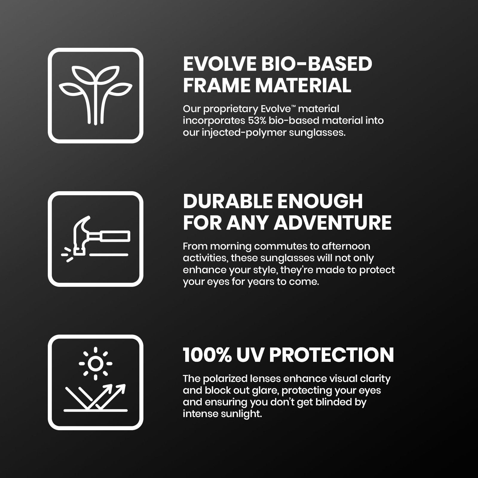 Suncloud Hundo Polarized Sunglasses � 100% UV Protection � Comfortable Fit, T...