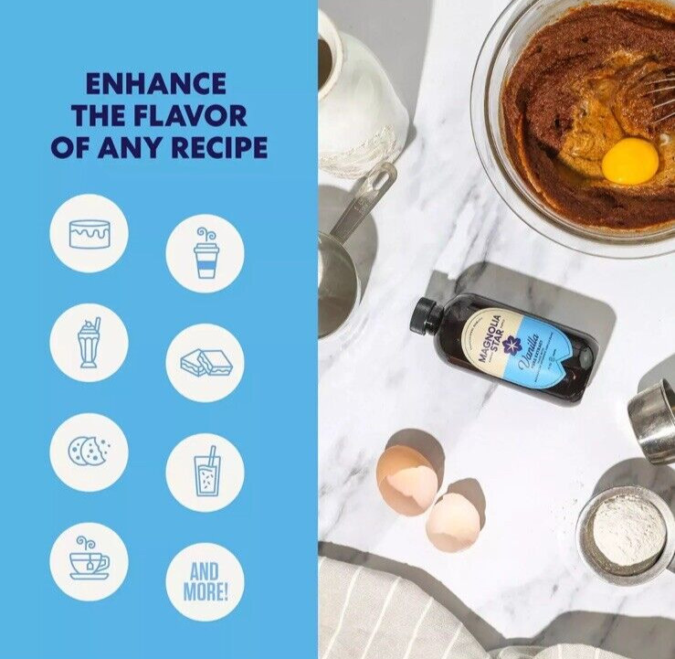 Magnolia-Star Pure Vanilla Extract, 2 Pack - 8 Fl. Oz. Each