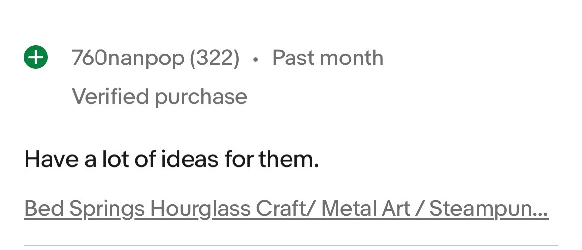 Bed Springs Hourglass Craft/ Metal Art / Steampunk (Used) Qty-6 Free Shipping!