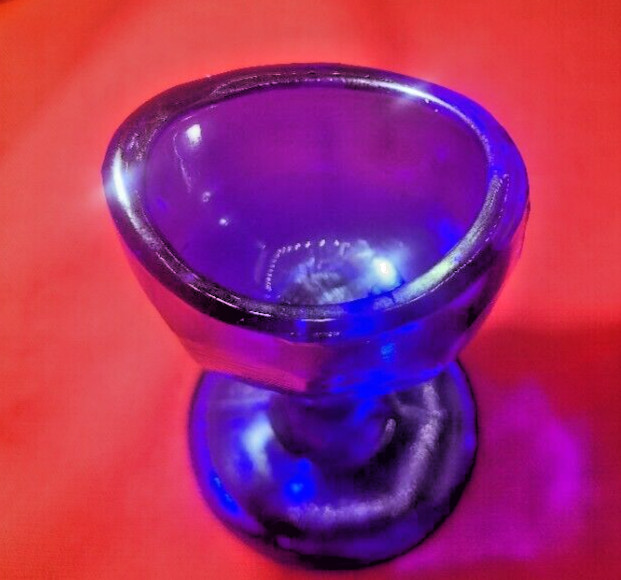 John Bull Vintage Style Cobalt Blue Glass Eye Wash Bath Cup 2 3/4"