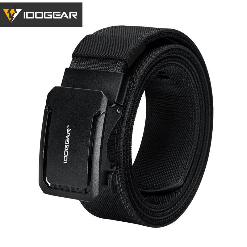 IDOGEAR Tactical Belt with Metal Ratchet Adjustable Buckle 1.75" 1000D Nylon