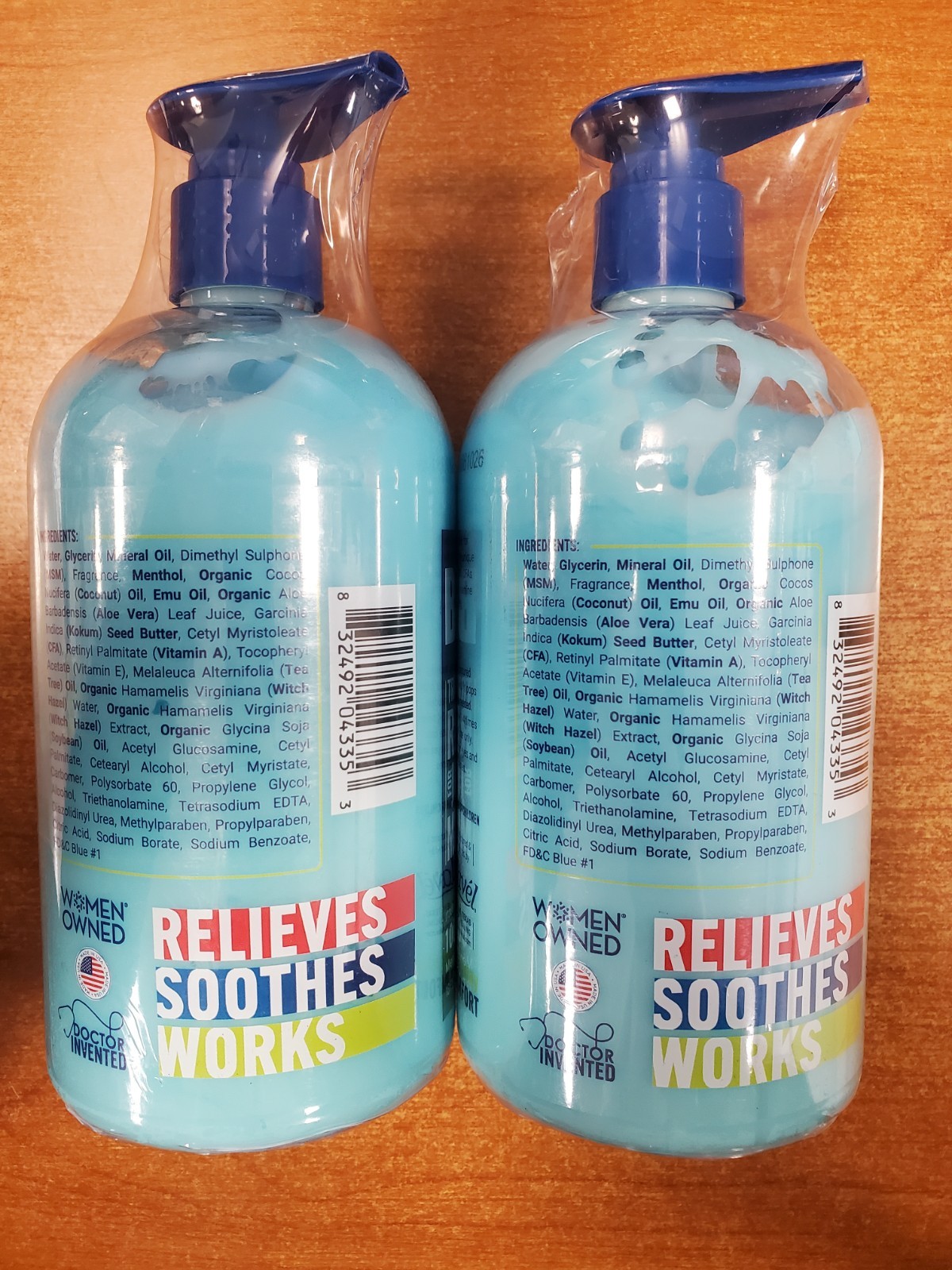 2 Pk: Blue Stop Max Triple Action Gel for Joints/Muscles 16oz BB: 5/26 (3353) D2