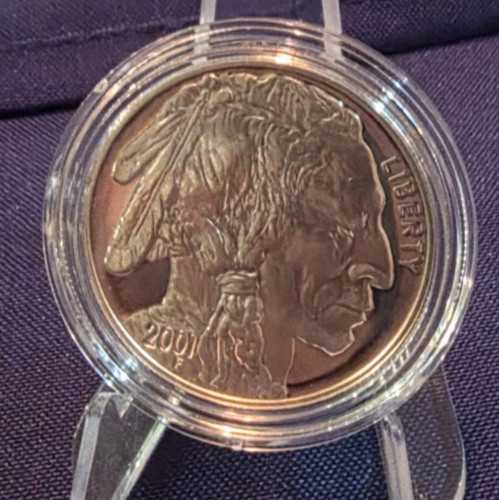 2001 American Buffalo Commemorative Silver Dollar, 1 Coin Set Original Box + COA
