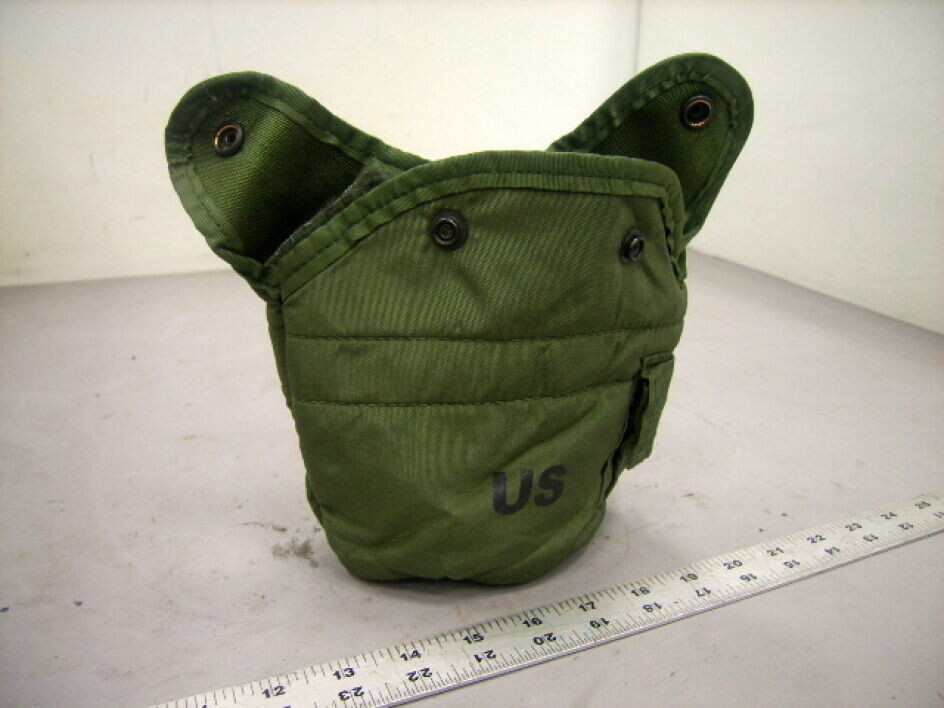 GENUINE USGI MILITARY SURPLUS 1 QUART WATER CANTEEN AND COVER ARMY OD GREEN GC