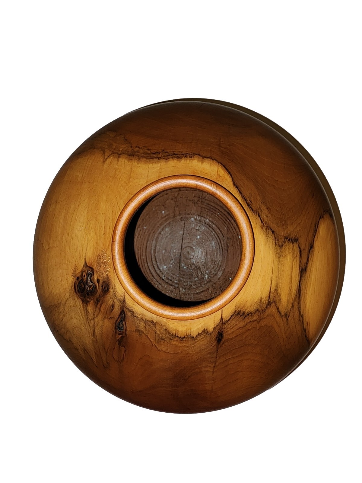 Beautiful Vintage MCM Wooden Vase And Bowls. (Set Of 3)