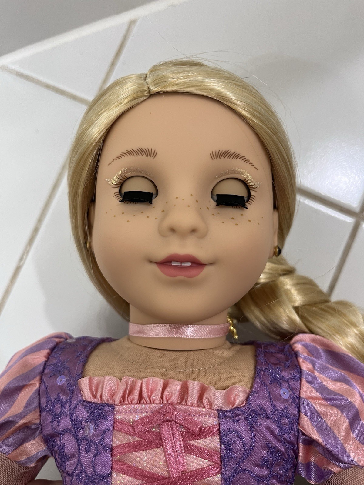 American Girl Disney Princess Rapunzel Collector Doll with Swarovski Crystal