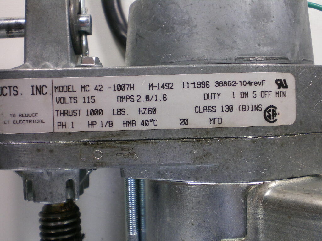 PRECOR TREADMILL INCLINE MOTOR 921 925 HUBBELL