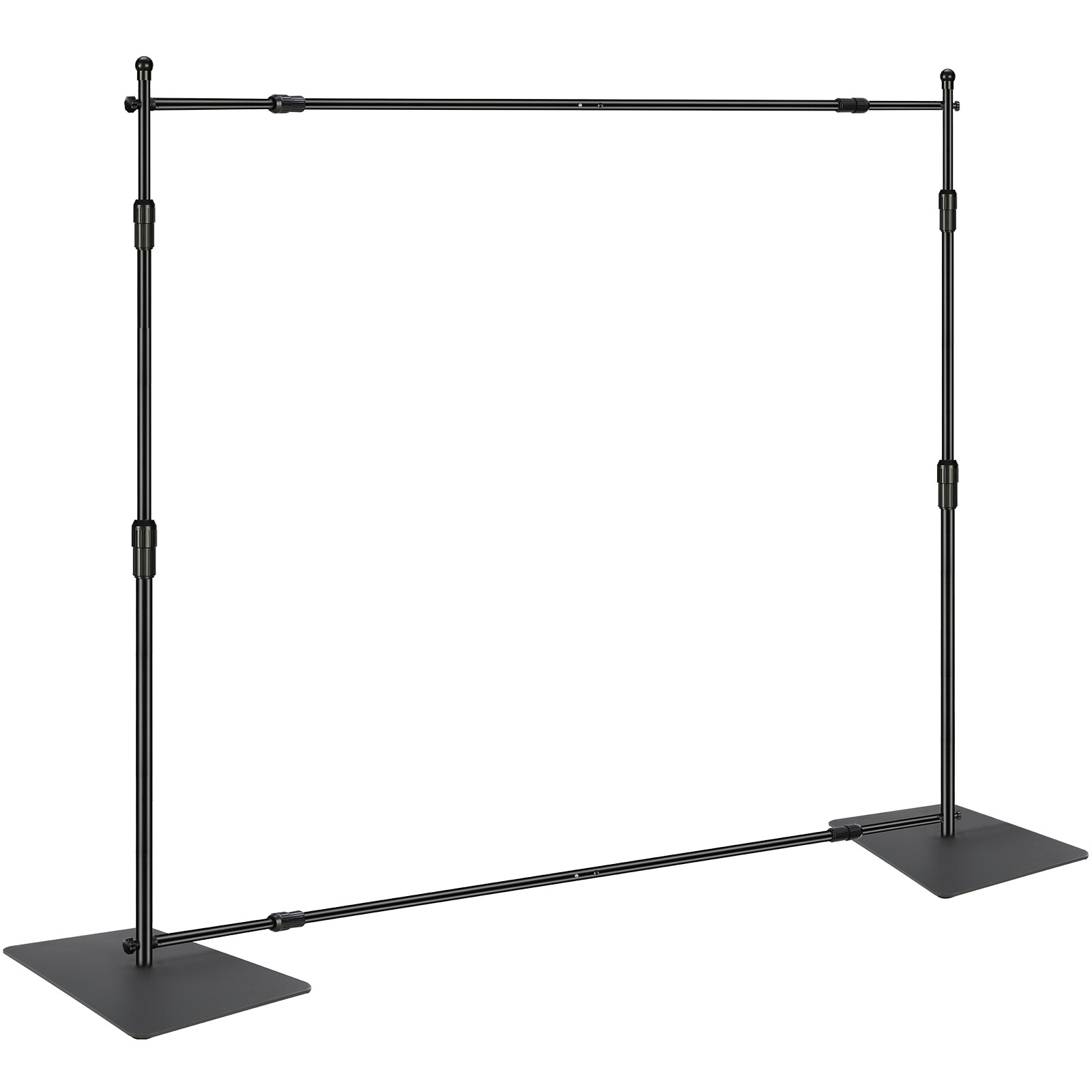 VEVOR Pipe Drape Kit Heavy Duty Backdrop Stand Banner Carbon Steel Base 10x10 ft